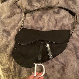 Dior nylon saddle bag vintage